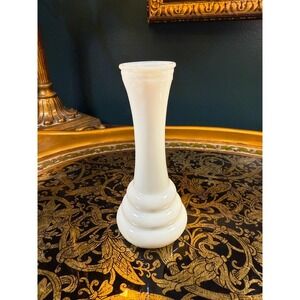 Vintage Randall Milk Glass Bud Vase: Mid-Century Modern Decor